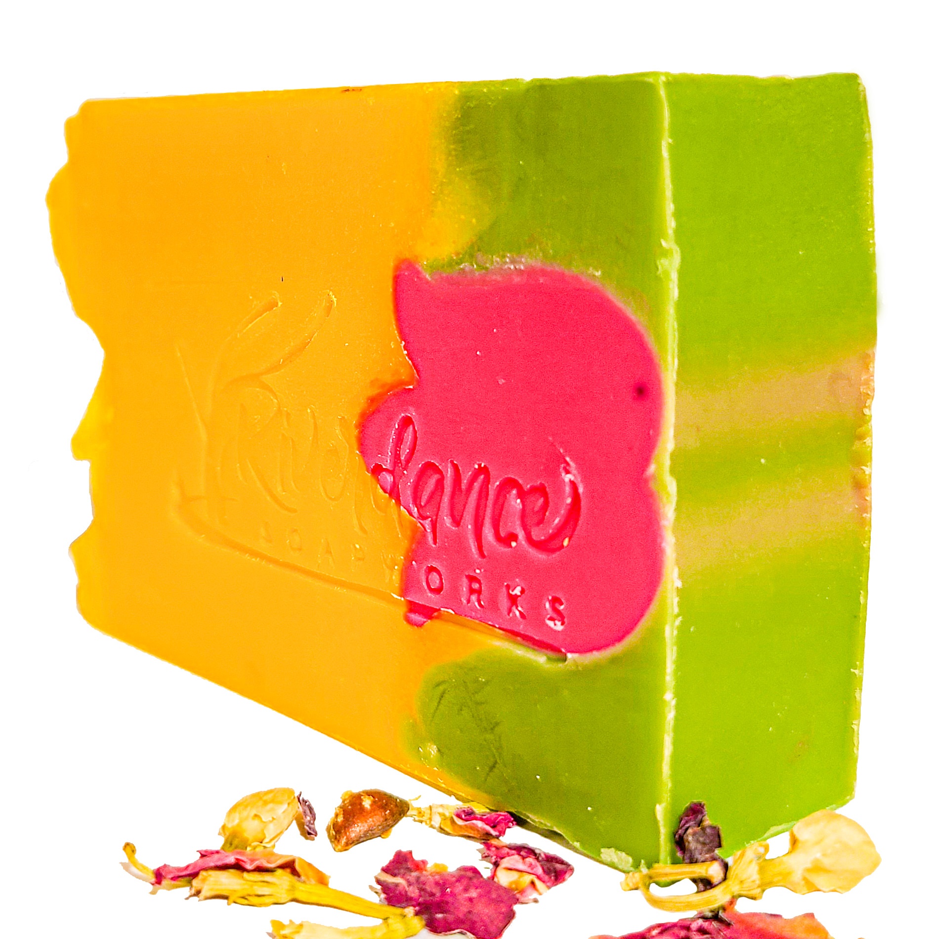 side image of tulip soap