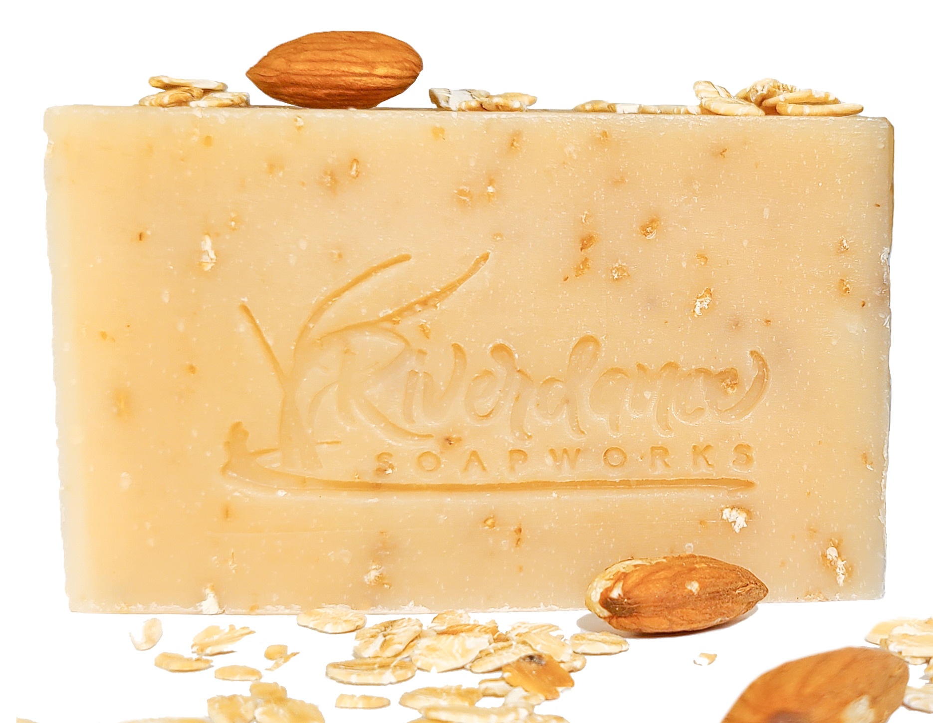 almond oatmeal goat milk soap product image